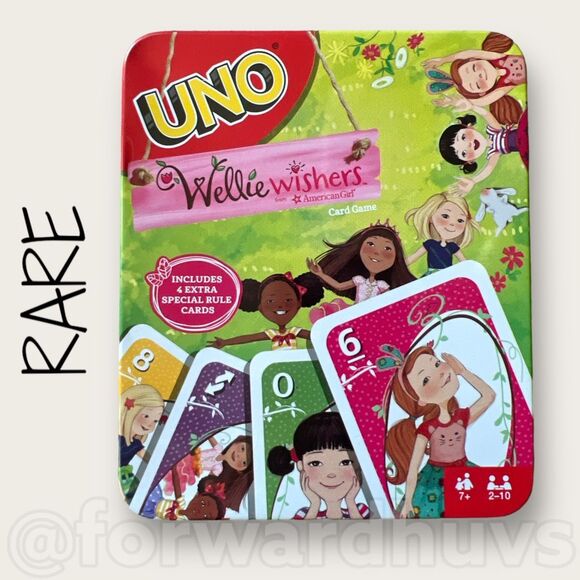 RARE Wellie Wishers American Girl Mattel Uno Game - Picture 1 of 10